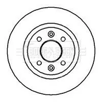 Handler.Part Brake disc BORG & BECK BBD4846 1