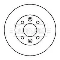 Handler.Part Brake disc BORG & BECK BBD4877 1