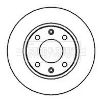 Handler.Part Brake disc BORG & BECK BBD4909 2