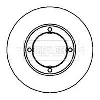 Handler.Part Brake disc BORG & BECK BBD4922 1