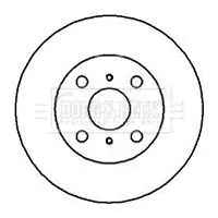 Handler.Part Brake disc BORG & BECK BBD4924 1