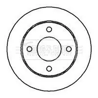 Handler.Part Brake disc BORG & BECK BBD4937 1