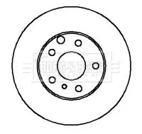 Handler.Part Brake disc BORG & BECK BBD4966 1