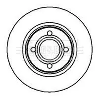 Handler.Part Brake disc BORG & BECK BBD4970 1