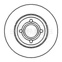 Handler.Part Brake disc BORG & BECK BBD4971 1