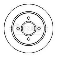 Handler.Part Brake disc BORG & BECK BBD4984 1