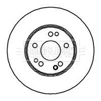 Handler.Part Brake disc BORG & BECK BBD5002 1