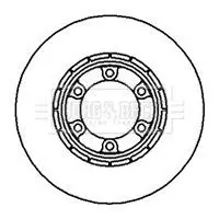 Handler.Part Brake disc BORG & BECK BBD5006 1