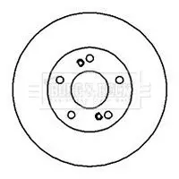 Handler.Part Brake disc BORG & BECK BBD5015 1