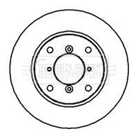 Handler.Part Brake disc BORG & BECK BBD5026 1