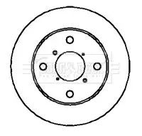 Handler.Part Brake disc BORG & BECK BBD5027 1