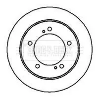 Handler.Part Brake disc BORG & BECK BBD5028 1