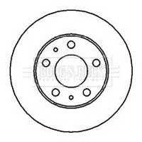 Handler.Part Brake disc BORG & BECK BBD5112 2