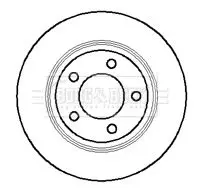 Handler.Part Brake disc BORG & BECK BBD5117 1