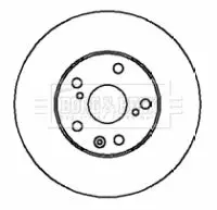 Handler.Part Brake disc BORG & BECK BBD5128 1