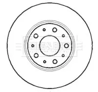 Handler.Part Brake disc BORG & BECK BBD5130 1