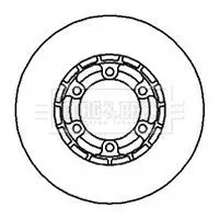 Handler.Part Brake disc BORG & BECK BBD5152 1