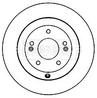 Handler.Part Brake disc BORG & BECK BBD5160 2