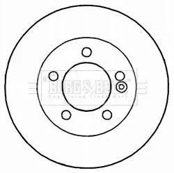 Handler.Part Brake disc BORG & BECK BBD5165 1