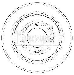 Handler.Part Brake disc BORG & BECK BBD5185 1