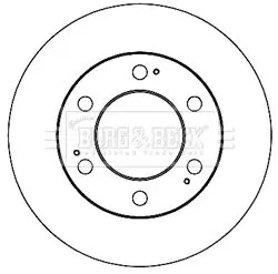 Handler.Part Brake disc BORG & BECK BBD5213 1