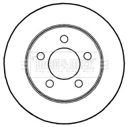 Handler.Part Brake disc BORG & BECK BBD5227 1