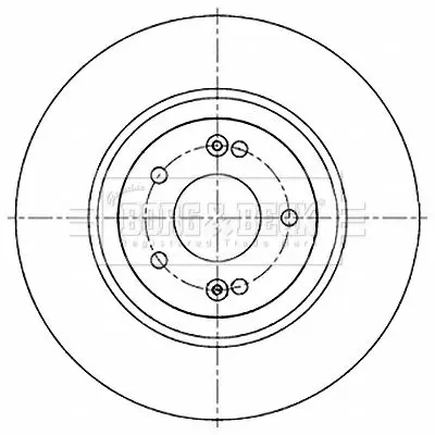 Handler.Part Brake disc BORG & BECK BBD5238 1