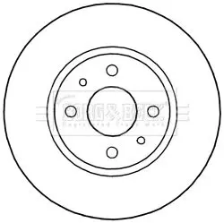 Handler.Part Brake disc BORG & BECK BBD5242 2