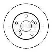 Handler.Part Brake disc BORG & BECK BBD5033 2