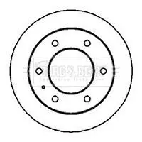 Handler.Part Brake disc BORG & BECK BBD5043 1