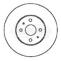 Handler.Part Brake disc BORG & BECK BBD5045 1