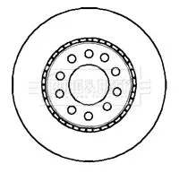 Handler.Part Brake disc BORG & BECK BBD5049 1