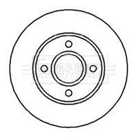 Handler.Part Brake disc BORG & BECK BBD5050 1