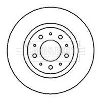 Handler.Part Brake disc BORG & BECK BBD5051 1