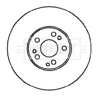 Handler.Part Brake disc BORG & BECK BBD5053 1