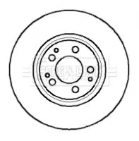 Handler.Part Brake disc BORG & BECK BBD5054 1