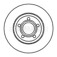 Handler.Part Brake disc BORG & BECK BBD5072 1