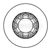 Handler.Part Brake disc BORG & BECK BBD5098 1