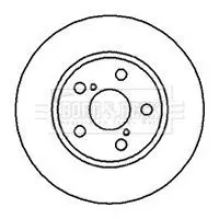 Handler.Part Brake disc BORG & BECK BBD5106 1