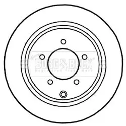 Handler.Part Brake disc BORG & BECK BBD5255 2