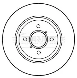 Handler.Part Brake disc BORG & BECK BBD5280 1