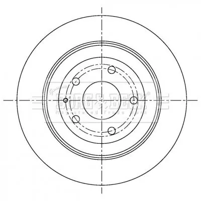 Handler.Part Brake disc BORG & BECK BBD5303 1