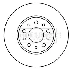 Handler.Part Brake disc BORG & BECK BBD5312 2