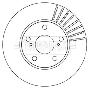 Handler.Part Brake disc BORG & BECK BBD5330 2