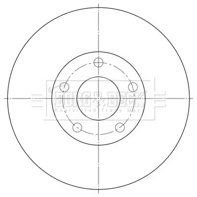 Handler.Part Brake disc BORG & BECK BBD5338 1