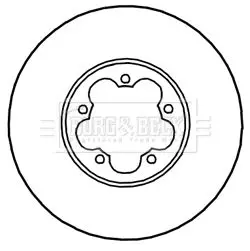 Handler.Part Brake disc BORG & BECK BBD5341 1