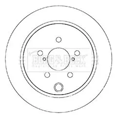 Handler.Part Brake disc BORG & BECK BBD5345 2