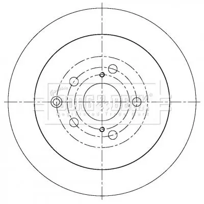 Handler.Part Brake disc BORG & BECK BBD5370 1