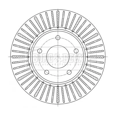 Handler.Part Brake disc BORG & BECK BBD5384 3