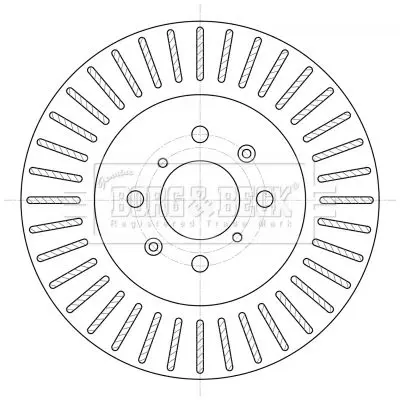 Handler.Part Brake disc BORG & BECK BBD5394 1